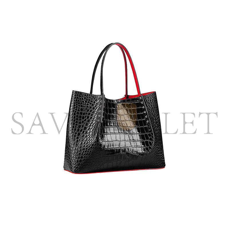 Chr1st1an louboutin cabarock stud-embellished leather tote bag 320523 (38*25*17cm)